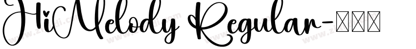 HiMelody Regular字体转换